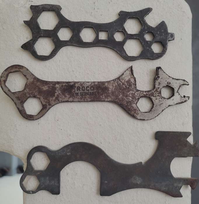 Vintage Tools - Bicycle Spanners(x 3)