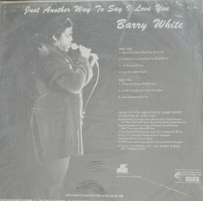Vintage LP / Vinyl / Record - Barry White - Just another way to say I love you