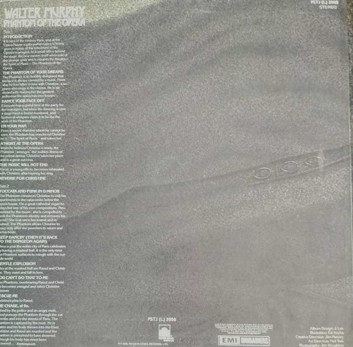 Vintage LP / Vinyl / Record - Walter Murphy - Phantom of the Opera
