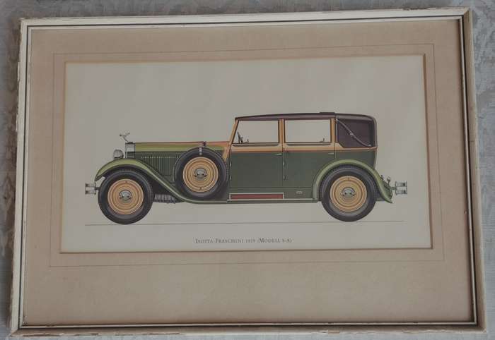 Vintage print: Isotta-Fraschini 1929 (For the man cave)