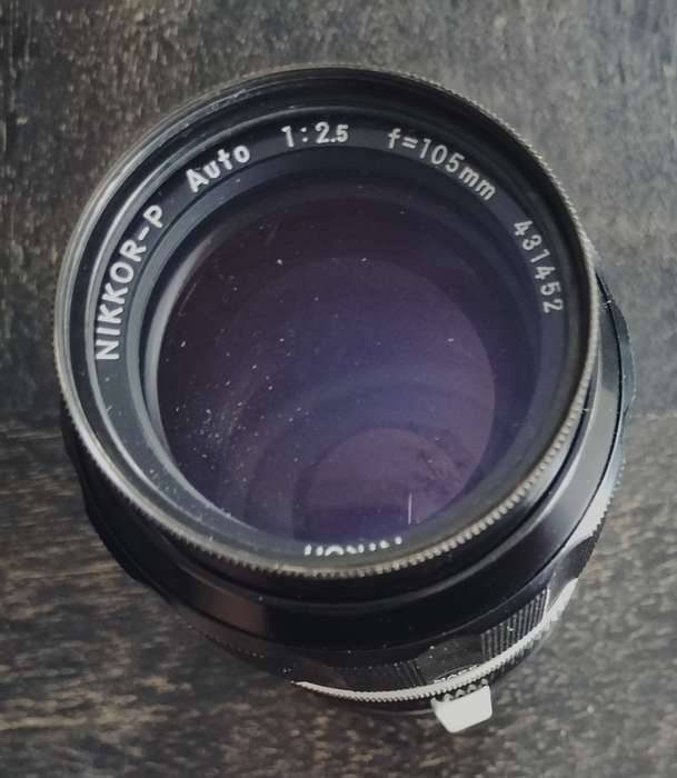 Vintage Nikon lens - Nippon 105mm f2.5