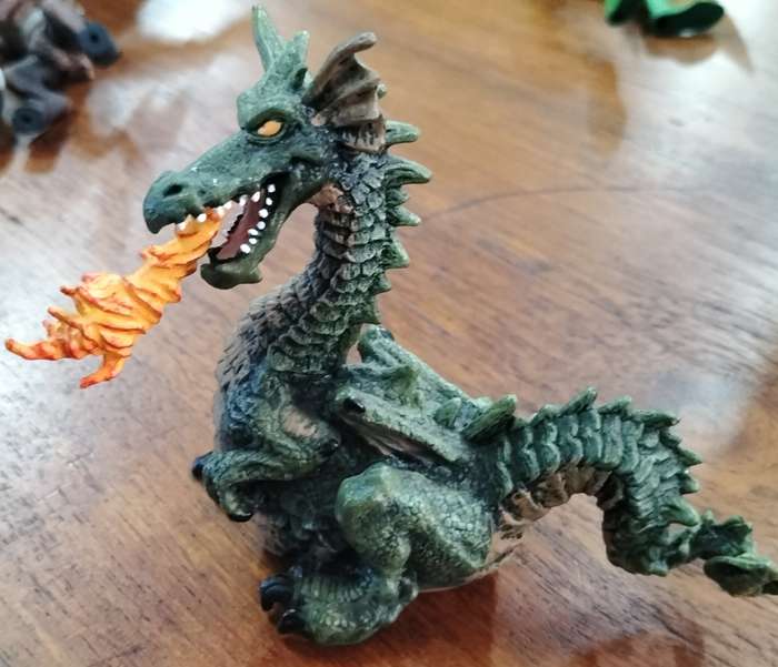 Vintage toy - small dragon figurine