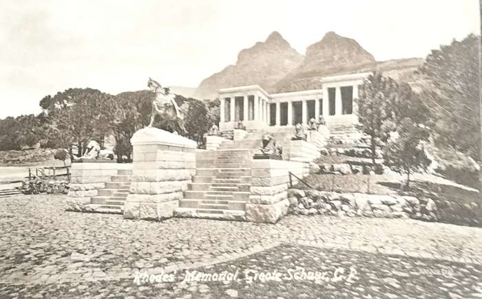 Vintage Post Card - Rhodes Memorial - Groote Schuur
