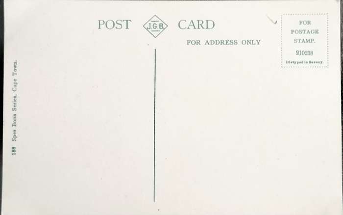 Vintage Post Card - Cecil John Rhodes Statue - Cape Town