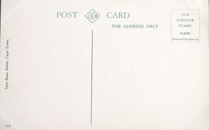 Vintage Post Card - Rhodes Memorial - Groote Schuur