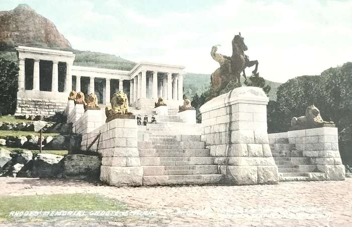 Vintage Post Card - Rhodes Memorial - Groote Schuur