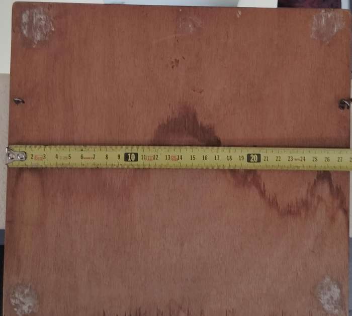 Home made wall mounted key ring holder