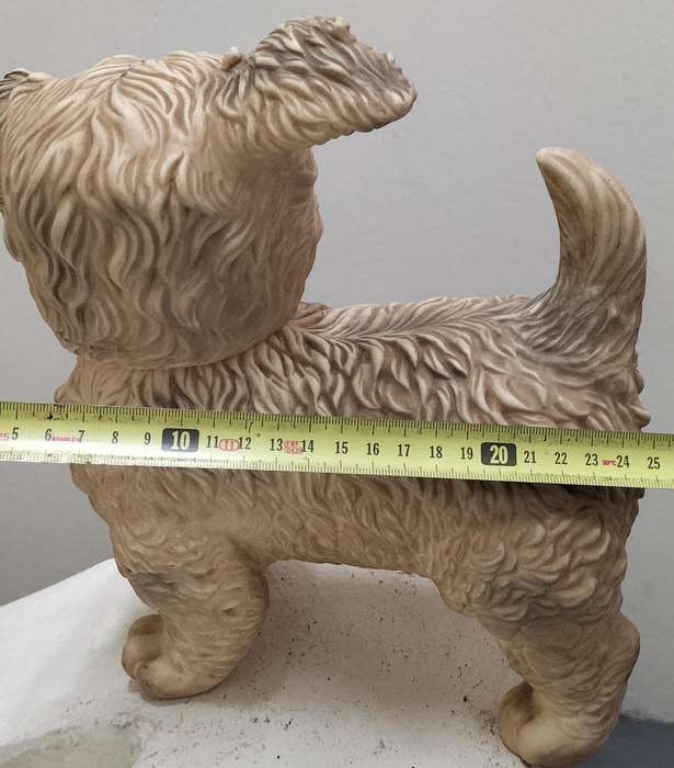 Large vintage squeaky rubber toy - dog with functioning eye lids