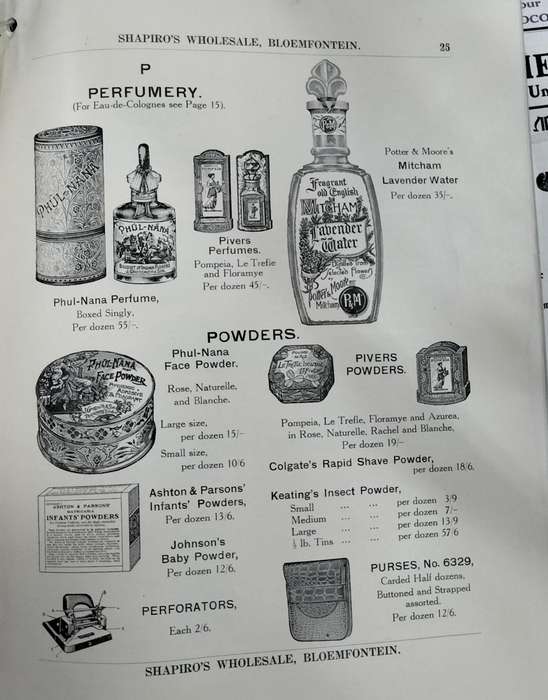 Bloemfontein History -  Shapiro's Wholesale Catalogue catalogue 1925 (44 pages)