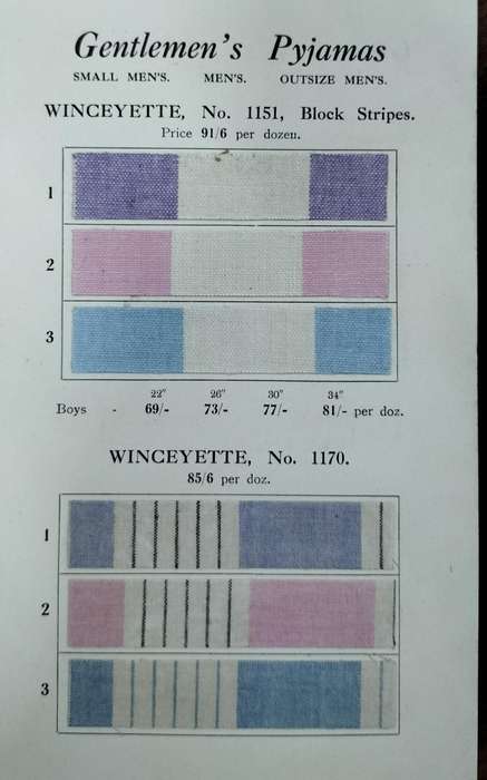 Rylands & Sons (Colonial) sample and advertising booklet (6 pages)