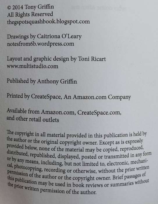 The G Spot - A book about squash (Griffin - 2014)