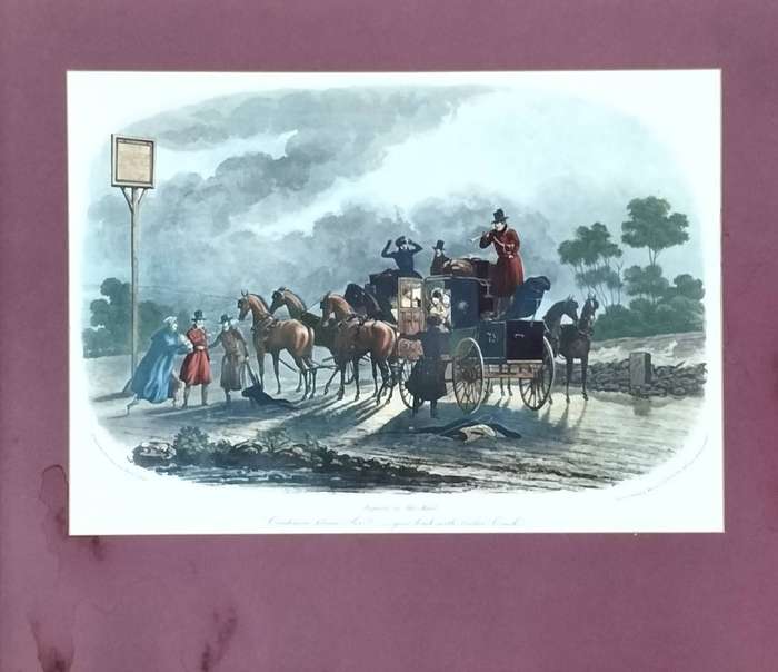 Unframed vintage print - Repose in the Mail - by Newhouse and Reeve