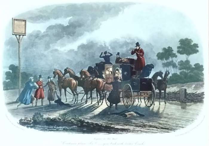 Unframed vintage print - Repose in the Mail - by Newhouse and Reeve