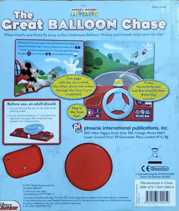 Interactive Disney children's book - Unused (20 x 22,5cm)