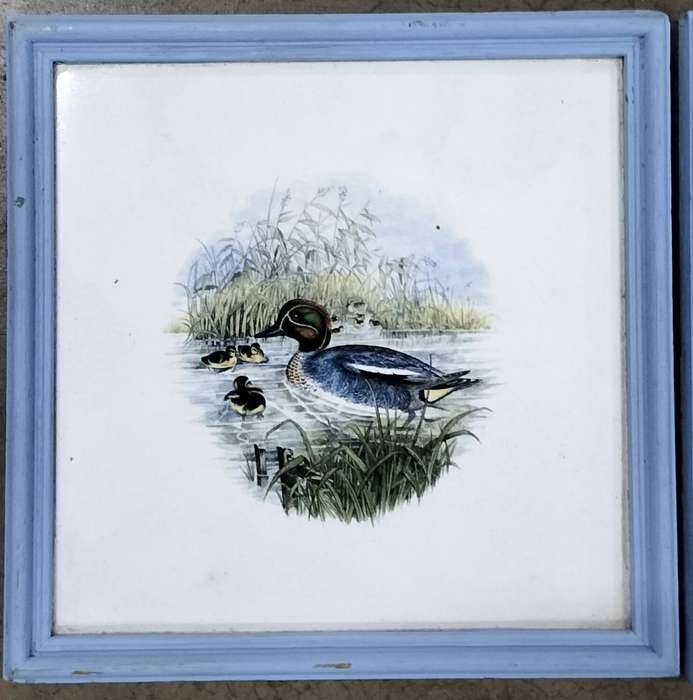 Set of three framed tiles - Ducks (17 x 17cm)