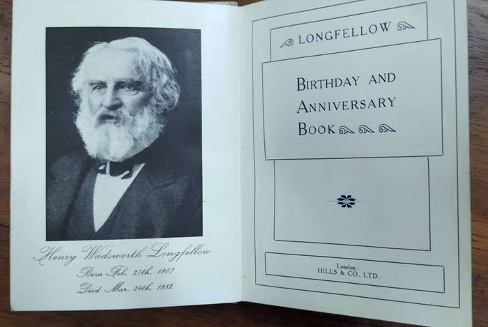 Longfellows birthday and anniversary booklet (1912)