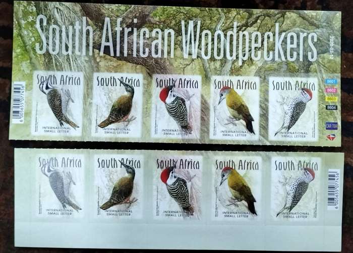 South Africa - Woodpeckers - stamp sheet (separated)