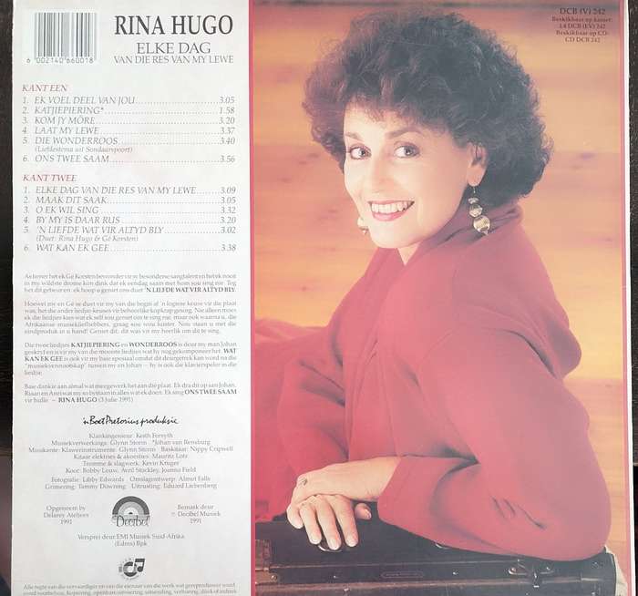 Rina Hugo - Elke dag van die res van my lewe - Langspeel plaat (LP / Vinyl / Record)