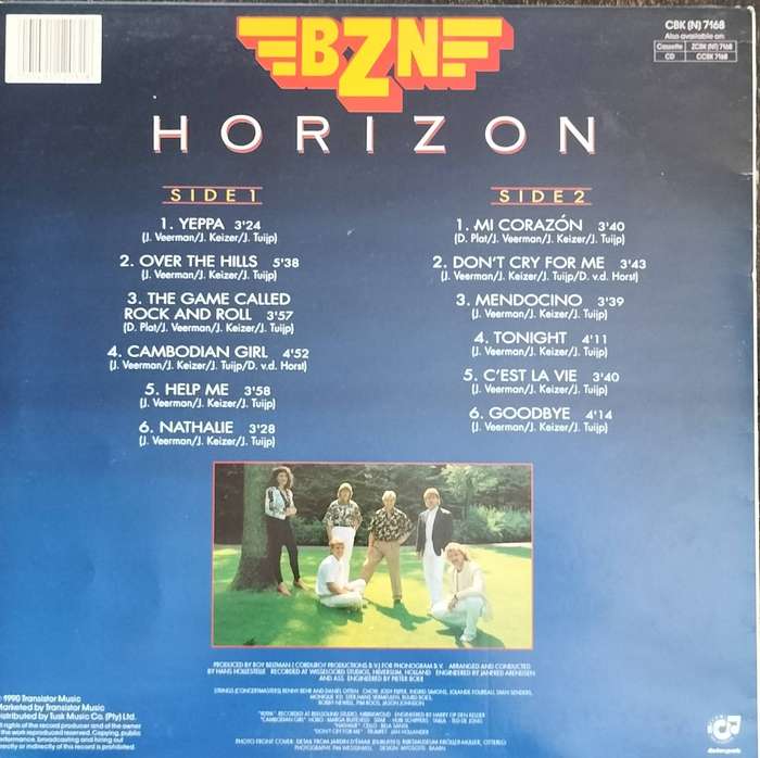 Vintage LP/ Vinyl / Record - BZN - Horizon