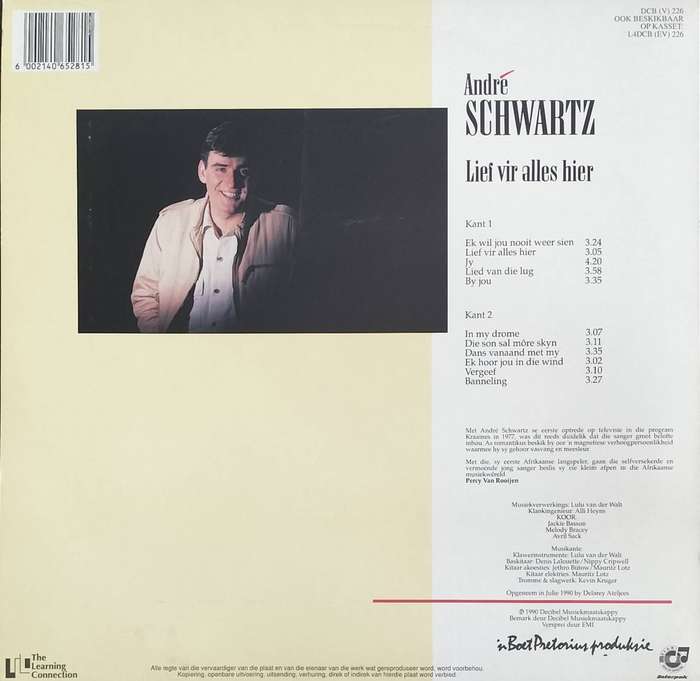 Andre Schwartz - Lief vir alles hier - Langspeel plaat (LP / Vinyl / Record)