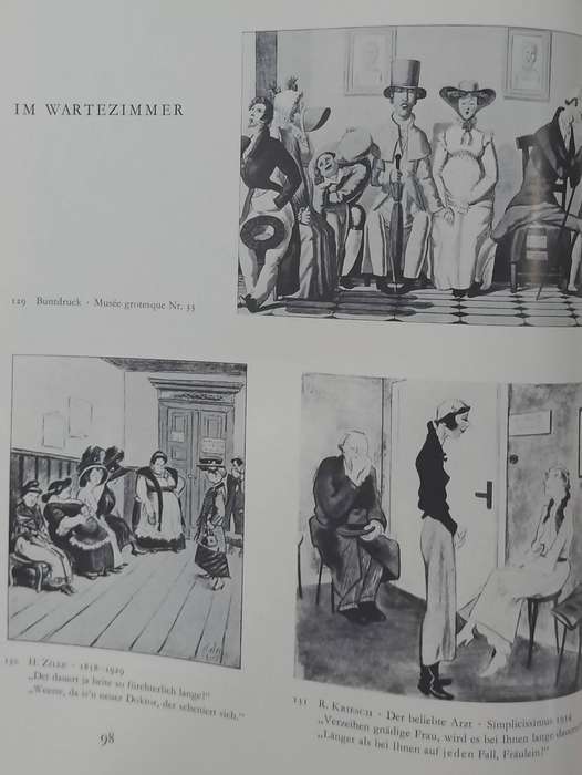 Medizinische Karikaturen vin 1800 bis zur gegenward - 1960