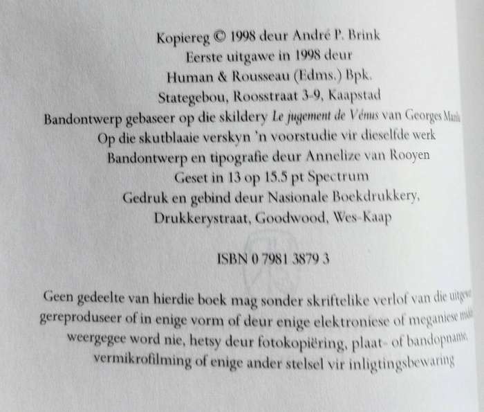 Duiwelskloof (Andre P Brink - 1998)