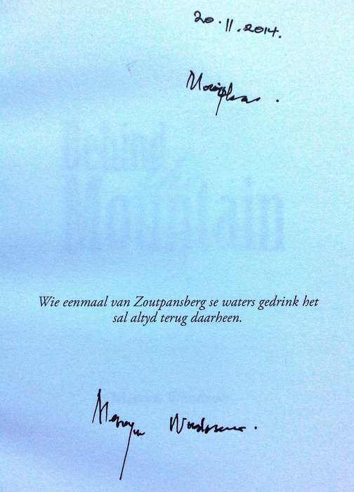 Behind the Mountain - Mervyn Woodrow - signed by Author