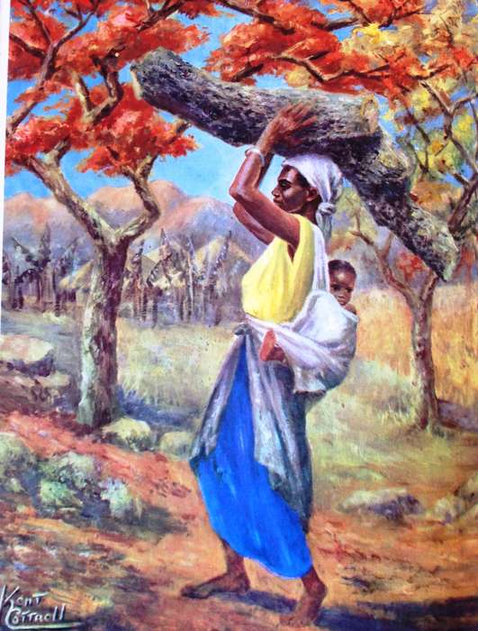Sunburnt Africa - Kent Cottrell - Hardcover  In Pencil, Paint and Prose by Kent Cottrell