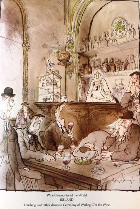 Something in the Cellar...Ronald Searle's Wonderful World of Wine - Hardcover