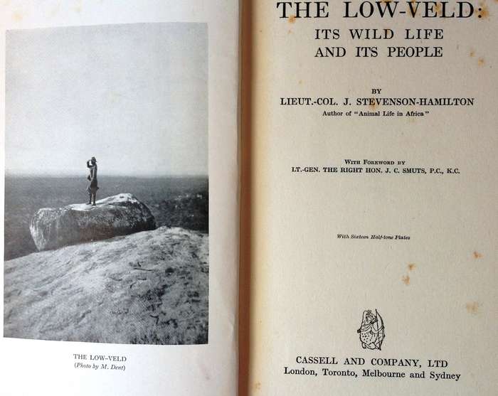 Two books - The Low-Veld - Its Wildlife and Its People - Lieut-Col J Stevenson-Hamilton - Hardcover