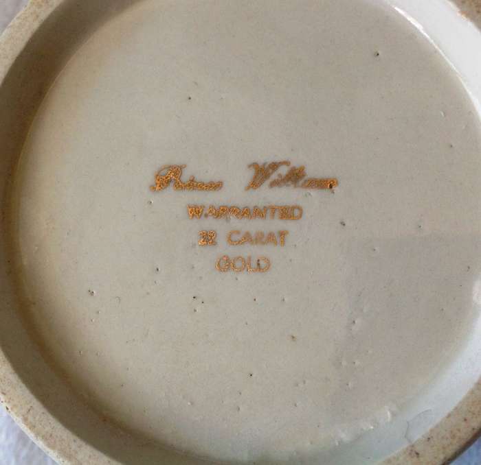 Vintage Prince William Tankard with 22 carat gold rims and edging - The Anglers Prayer