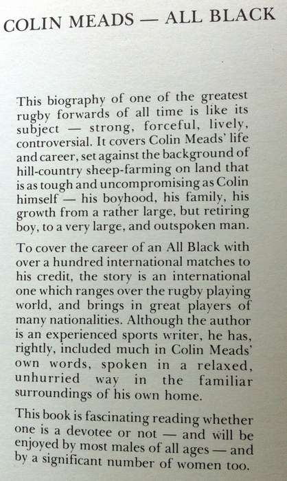 Colin Meads - All Black - Alex Veysey - Hardcover