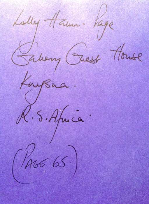 The Collector's Guide to Art and Artists in South Africa - Book inscribed by Lolly Hahn-Page