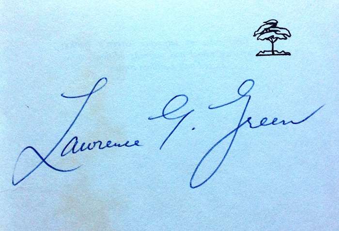 Almost Forgotten, Never Told - Lawrence G Green - Hardcover - Book signed by Author