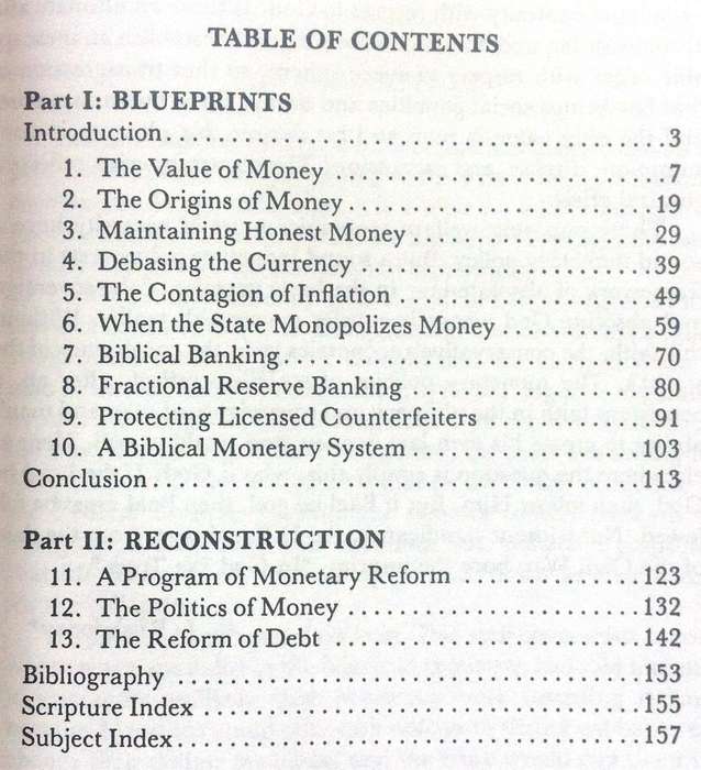 Honest Money - Biblical Principles of Money and Banking - Dr Gary North