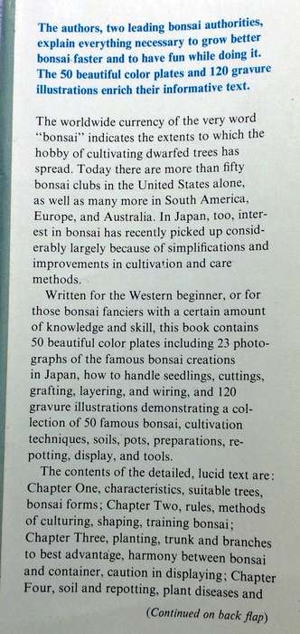 Bonsai for Pleasure by Keiji Murata and Takema Takeuchi - Hardcover