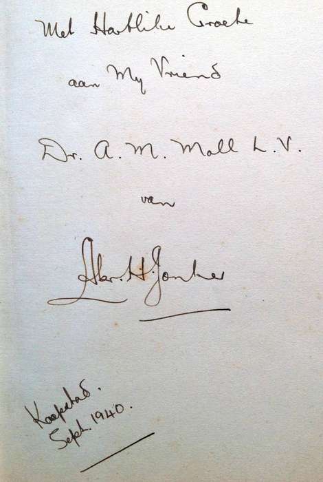 ISRAEL Die Sondebok - Abraham H Jonker - Hardcover  Boek geteken deur Mnr Jonker