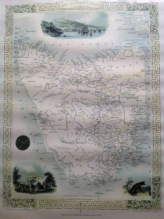Van Diemen's Island or Tasmania - Colour Print Number 165 of 1,000