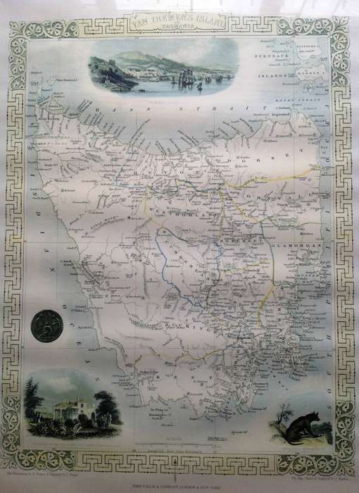 Van Diemen's Island or Tasmania - Colour Print Number 165 of 1,000