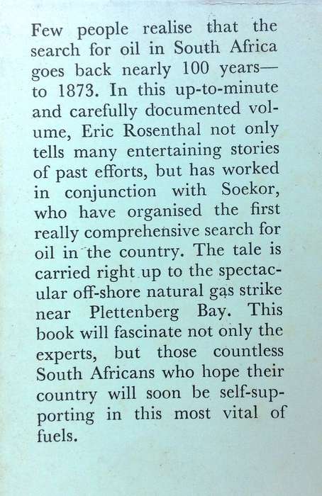 South Africa's Oil Search down the years - Eric Rosenthal - Hardcover