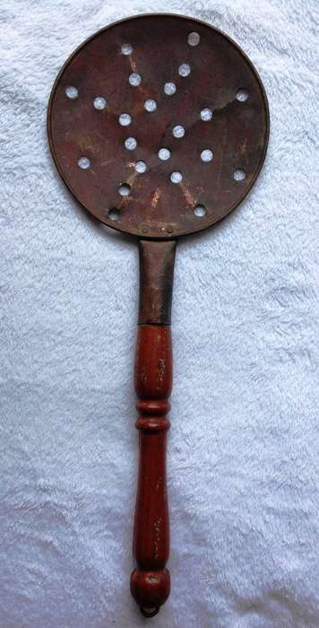 Vintage copper roastnut roasting pan