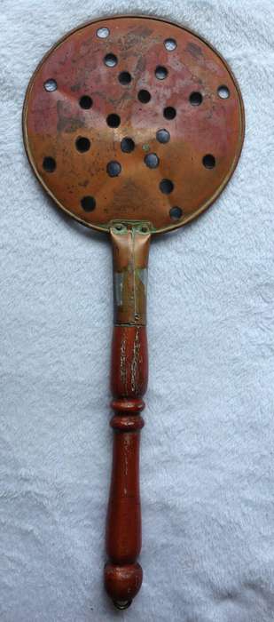 Vintage copper roastnut roasting pan