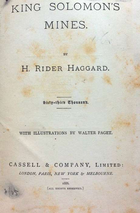 King Solomon's Mines - by H Rider Haggard - Hardcover