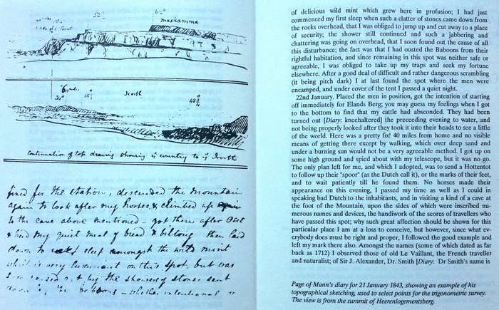 The Cape Diary and Letters of William Mann-Astronomer and Mountaineer 1839 to 1843-Edited B Warner