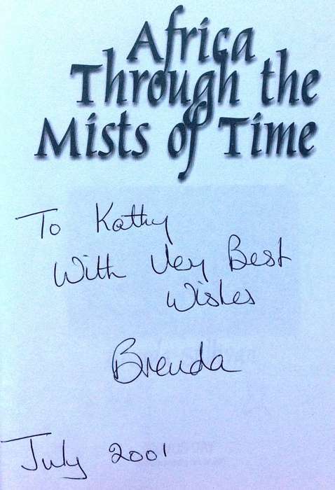 Africa through the Mists of Time - Brenda Sullivan - Book signed and inscribed By Author