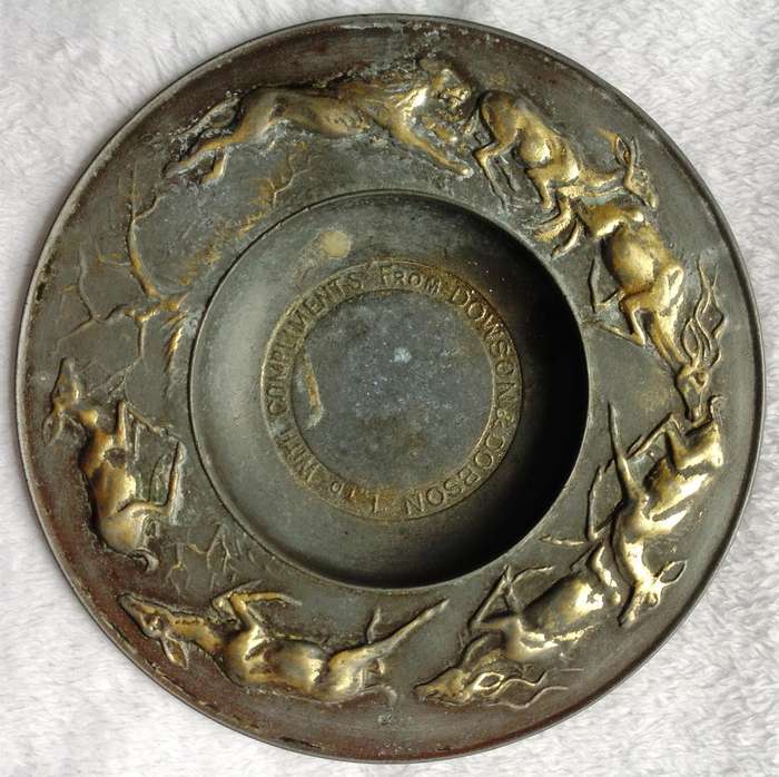 Brass Commemorative Plate Dowson and Dobson