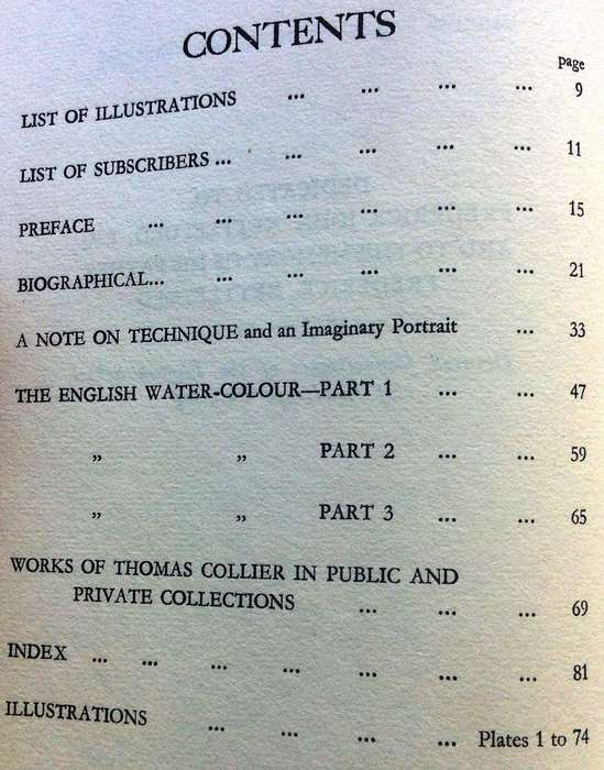 The Life and Art of Thomas Collier, R. I. by Adrian Bury   Ltd edition number 439 of 500 books