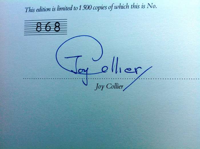 Wine farms of the Western Cape - Joy Collier - Hardcover     Book signed by Author     Ltd Edition