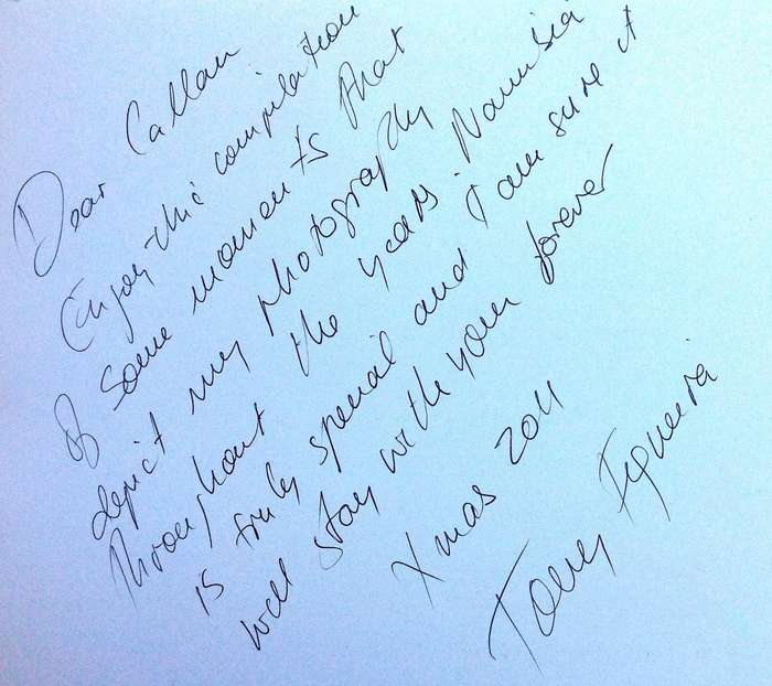 Tony Figueira - The colour of black & white        Book signed by Author