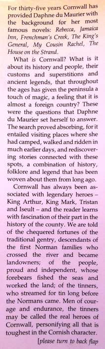Vanishing Cornwall - Daphne du Maurier - Hardcover plus two extra maps found in book